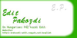 edit pakozdi business card